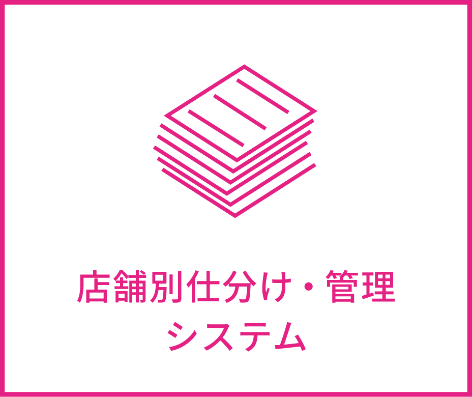 店舗別仕分け・管理システム